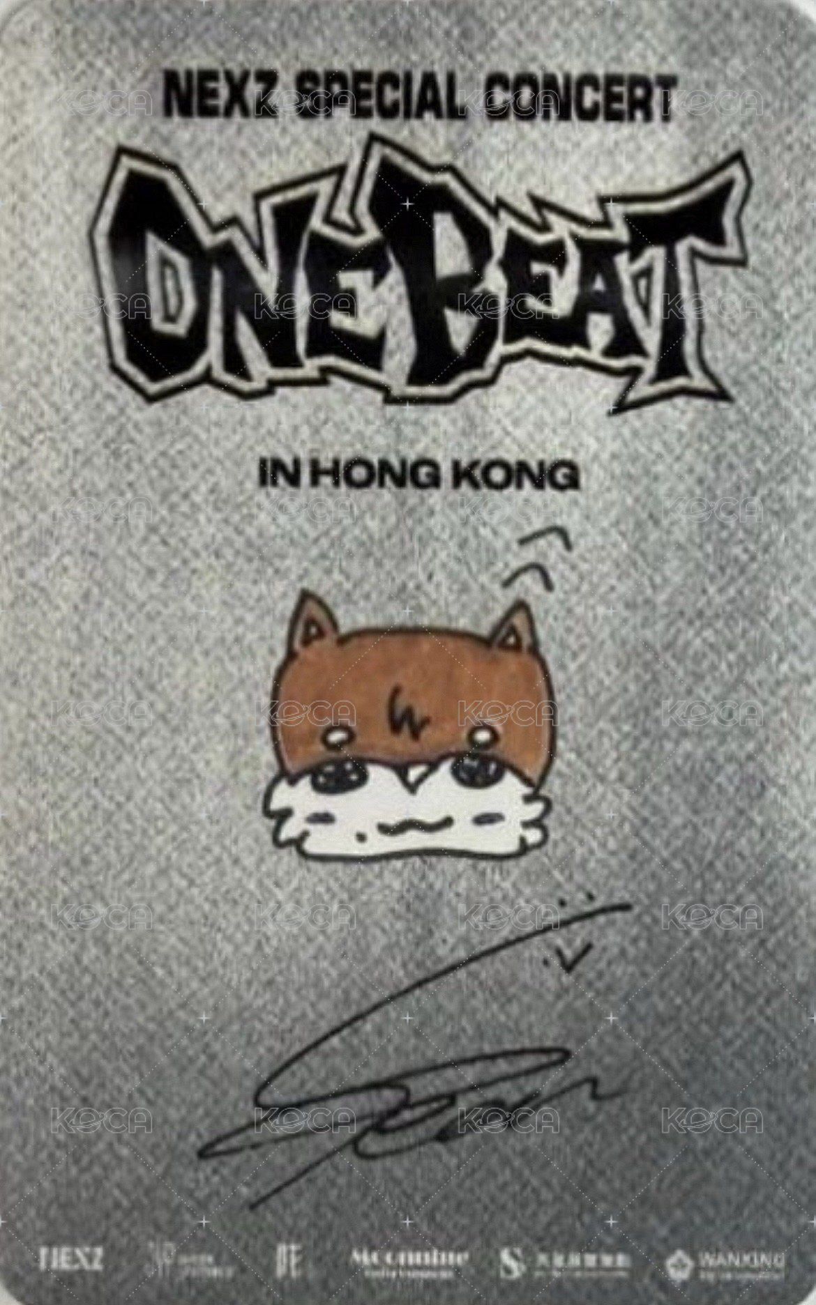 ONE BEAT 香港場 Day2 入場卡 / 場限卡  背面