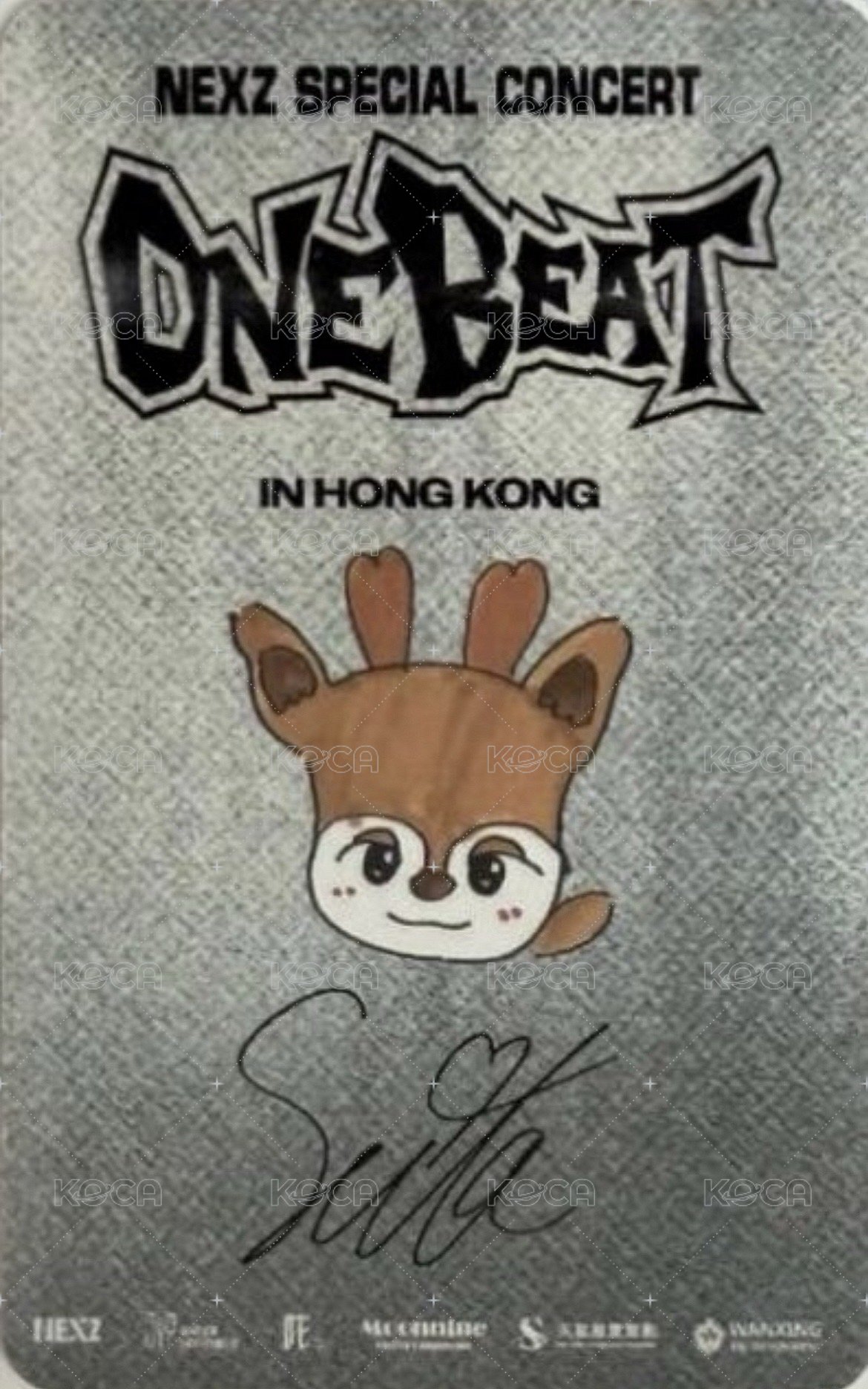 ONE BEAT 香港場 Day2 入場卡 / 場限卡  背面
