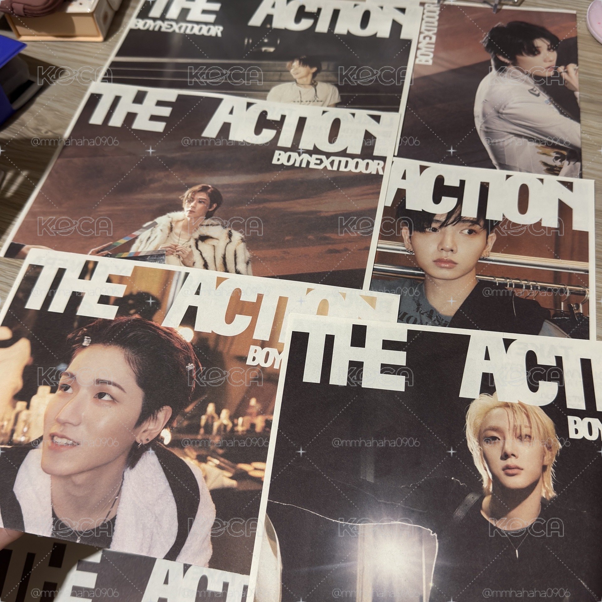 Boynextdoor Tha action 海報 全員整套