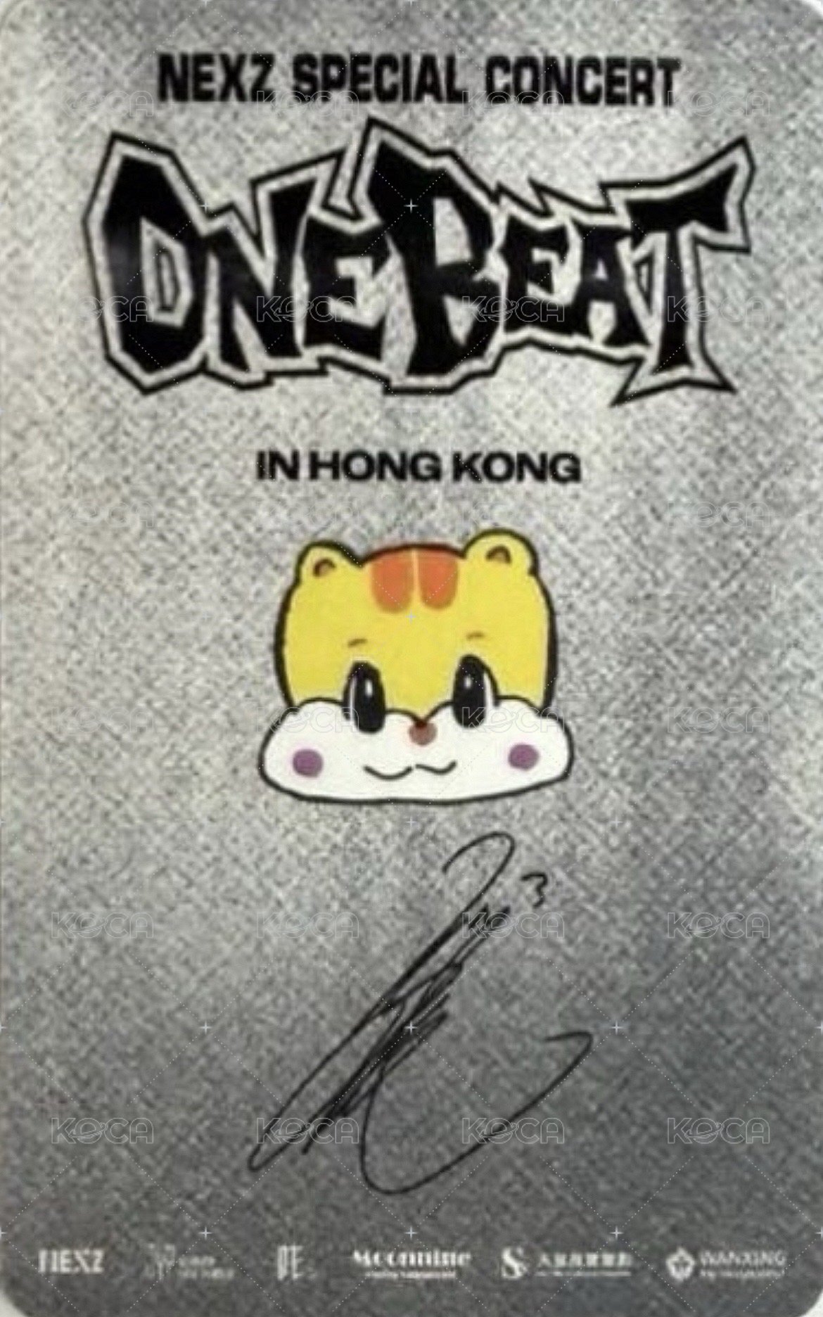 ONE BEAT 香港場 Day2 入場卡 / 場限卡  背面