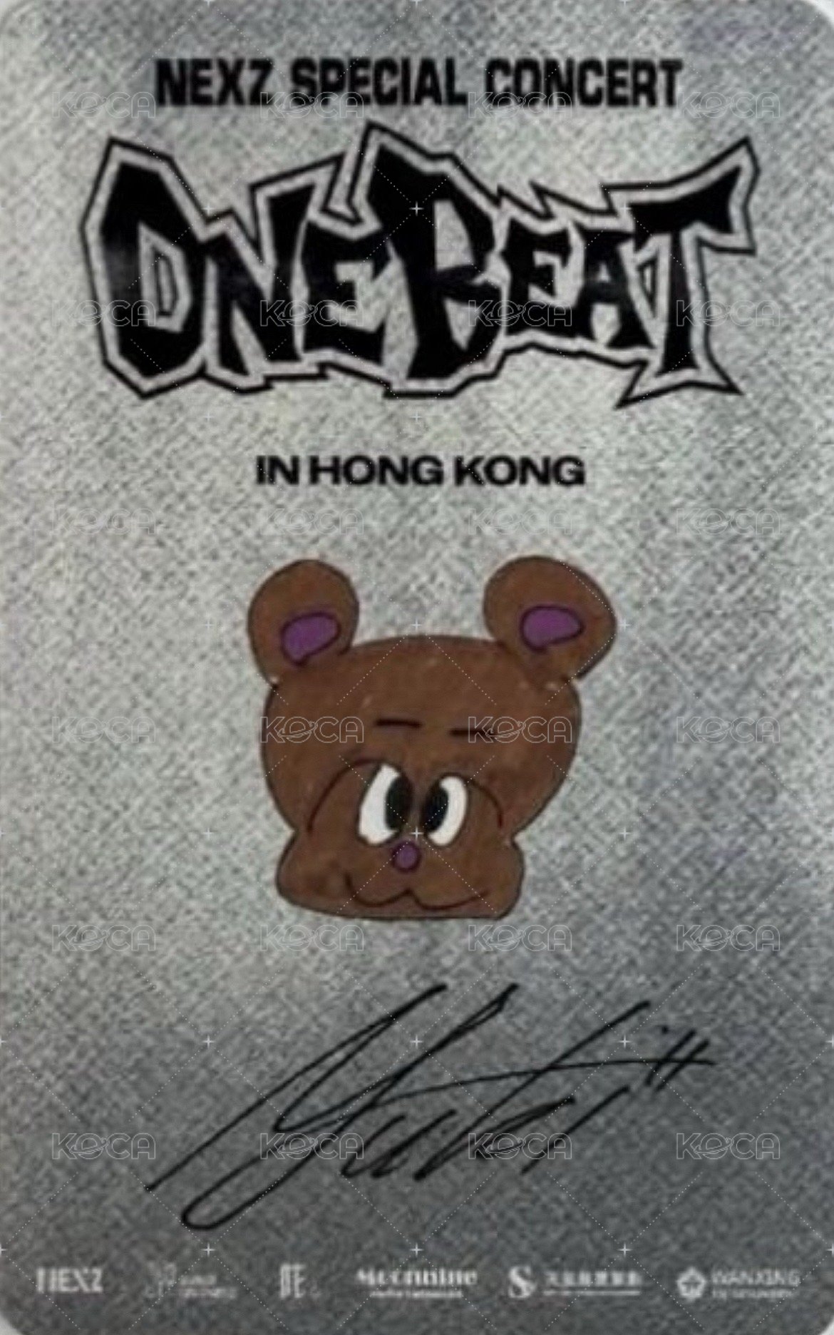 ONE BEAT 香港場 Day2 入場卡 / 場限卡  背面