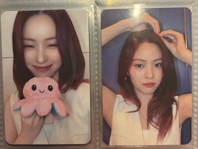 itzy蝴蝶結溜、章魚溜 雙面卡