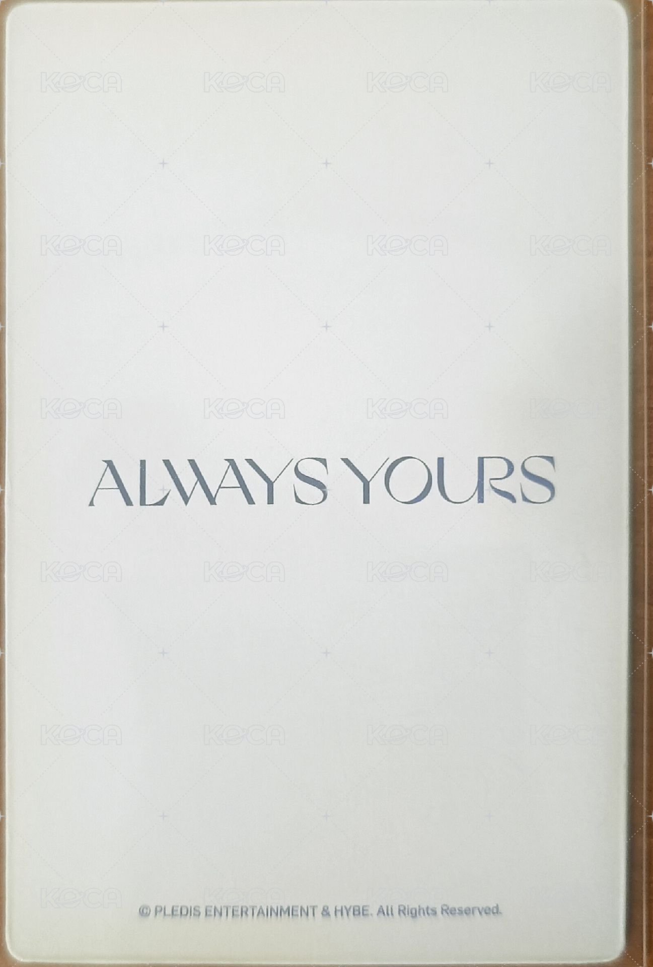 always yours 周邊卡 3d卡冊卡 背面