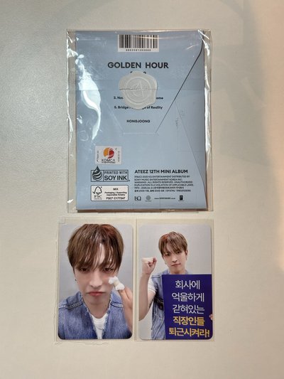 現貨🏴‍☠️ATEEZ Golden Hour Pt3. POCA專+痛痛卡+下班卡盤出