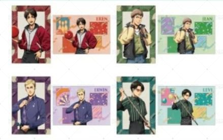 《進擊的巨人》x ROUND 1 明信片 艾爾文 背面