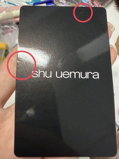 薇娟 植村秀 代言卡 卡背有瑕 如圖二