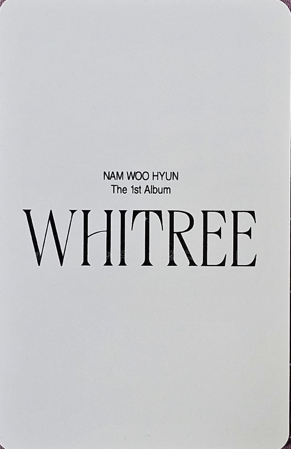 WHITREE k4 預購 特典卡  背面