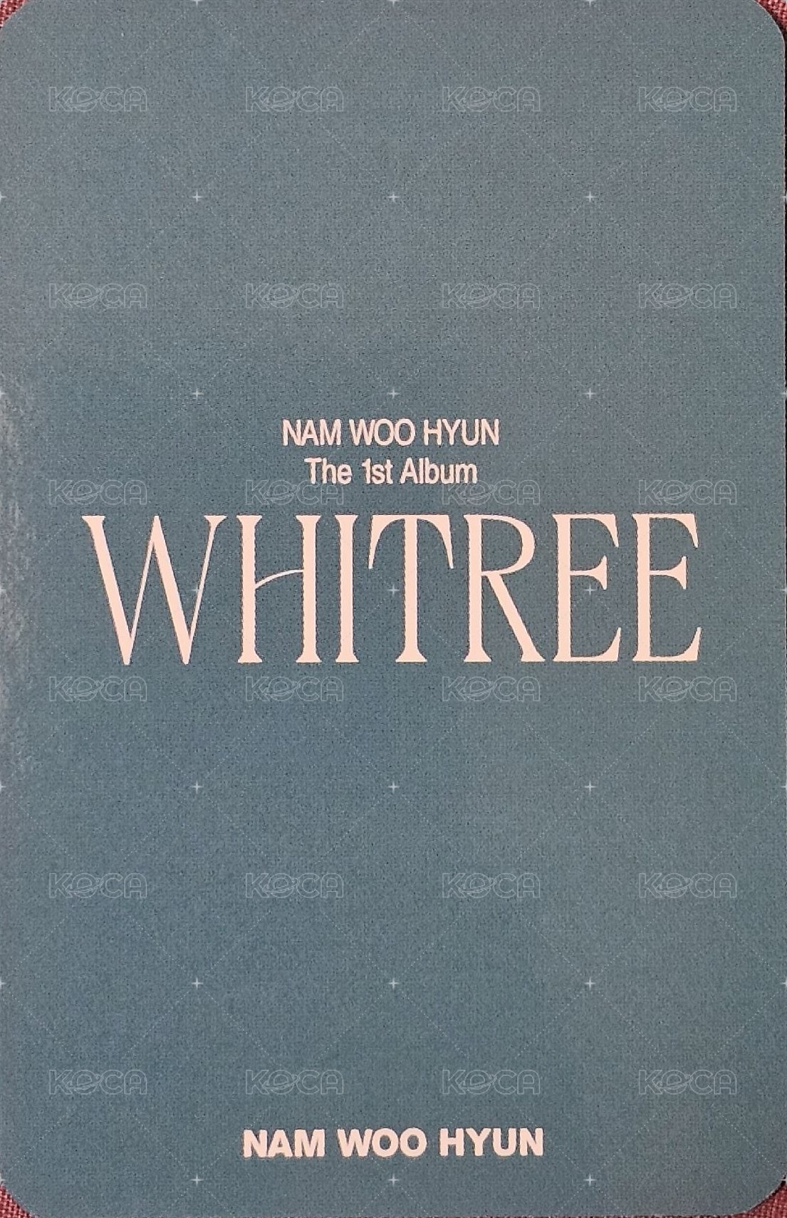WHITREE el 線上 1.0 簽售卡  背面