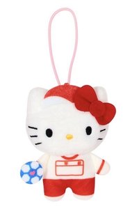 三麗鷗校園系列 吊娃 ⚽足球Kitty