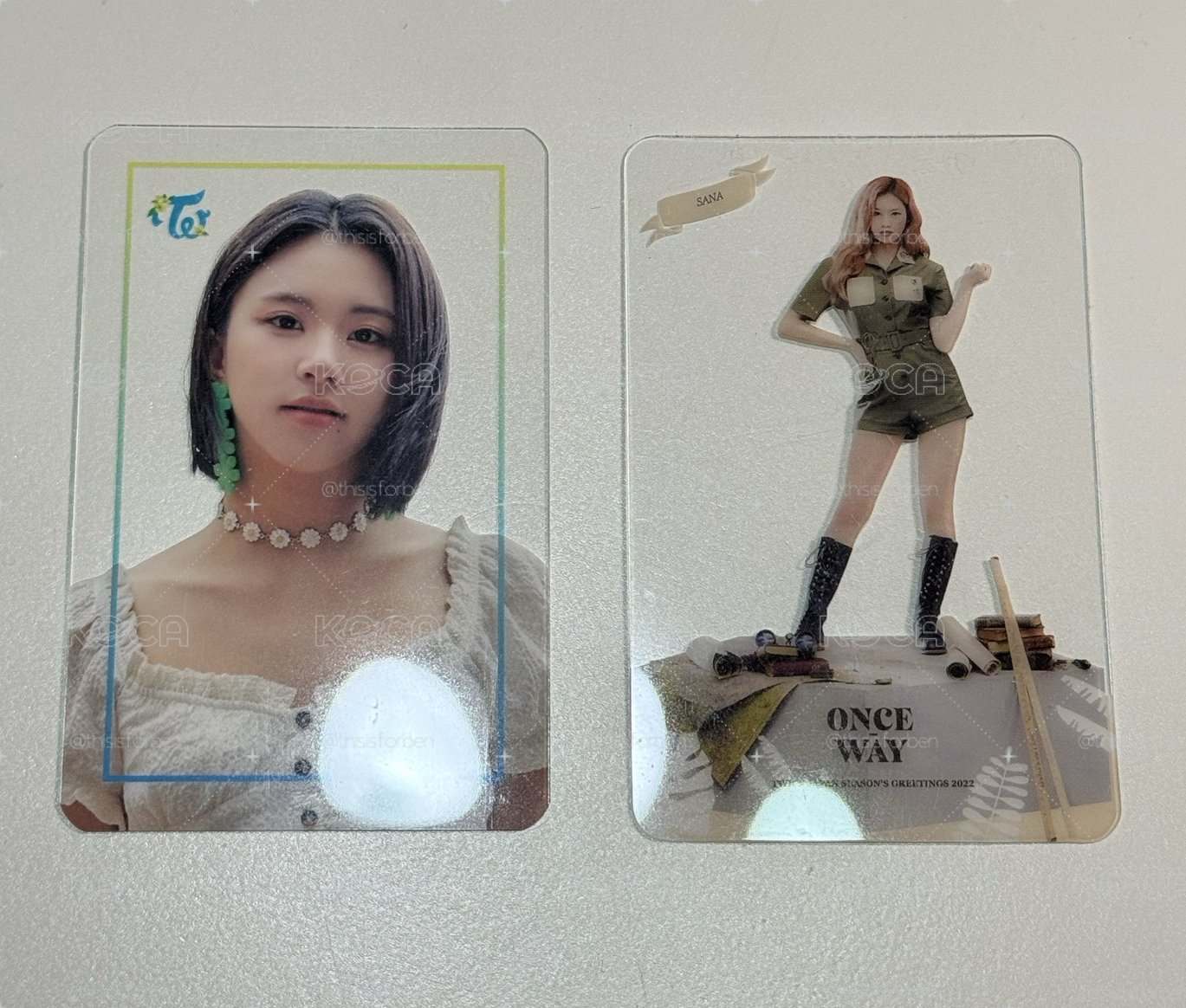 Twice 彩瑛 Sana滿額透卡