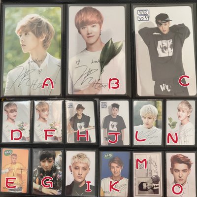 （送）金俊勉SUHO 鹿晗 黃子韜 吳亦凡 小卡