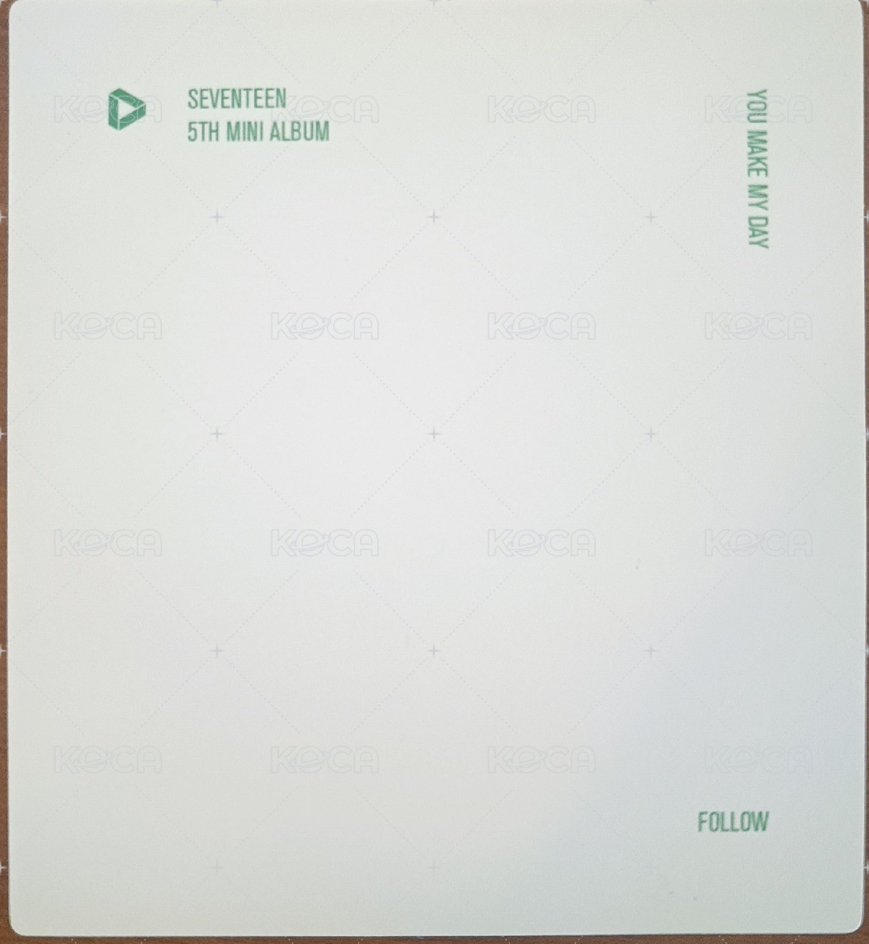 MINI5 專輯卡 變化卡 背面