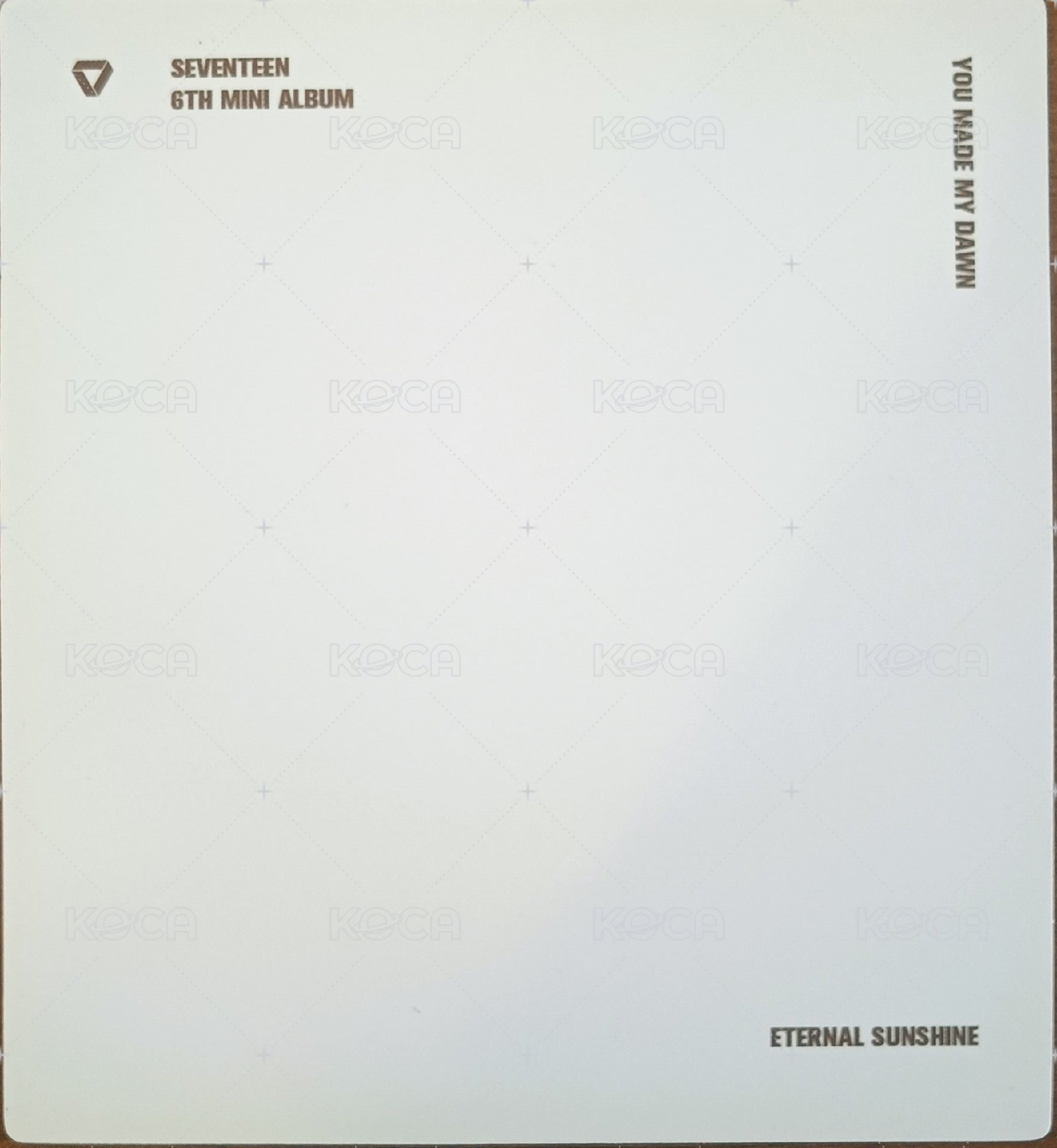 MINI6 專輯卡 變化卡 背面