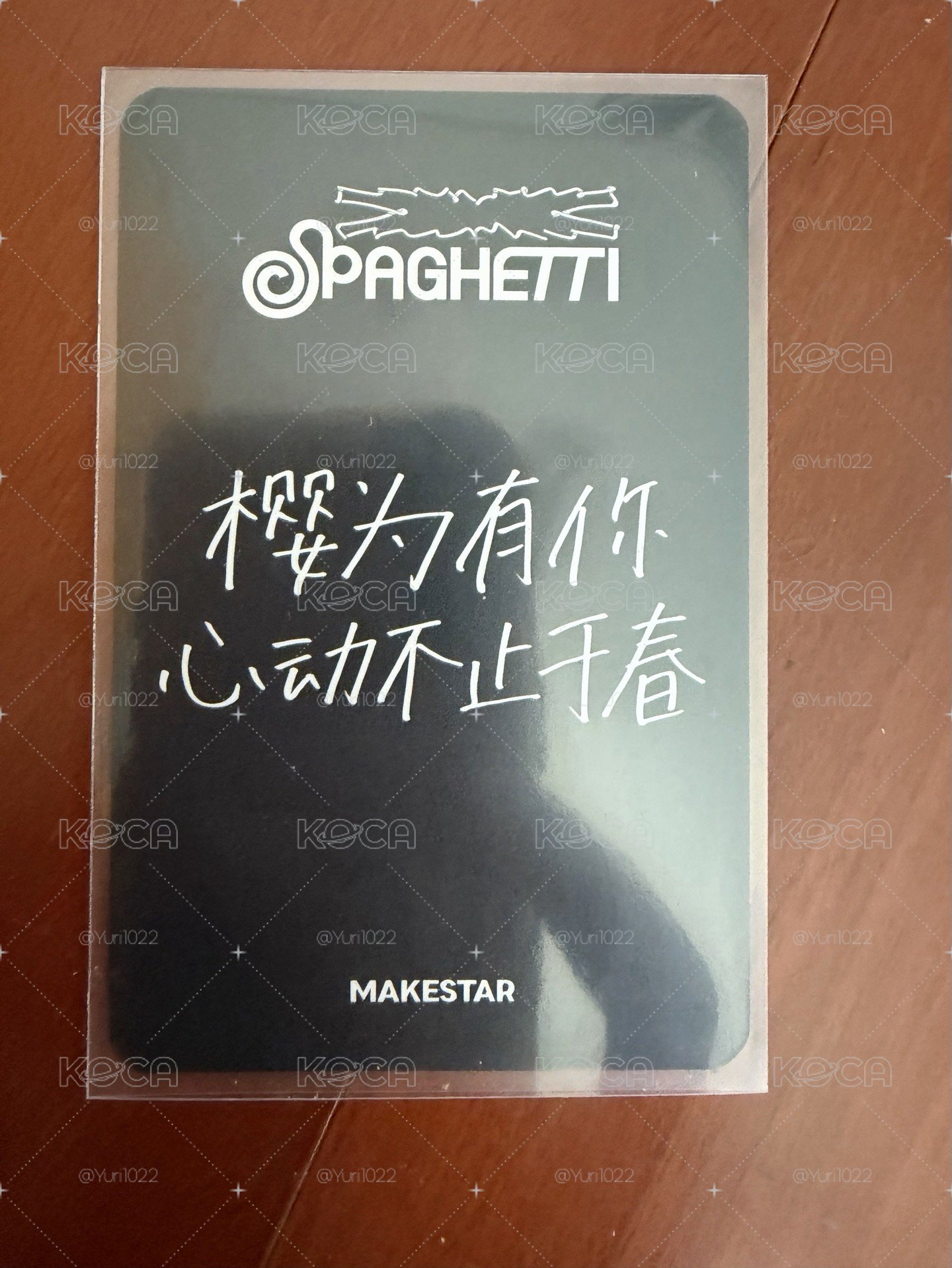 櫻花 SPAGHETTI ms 預售 特典卡 中文卡背