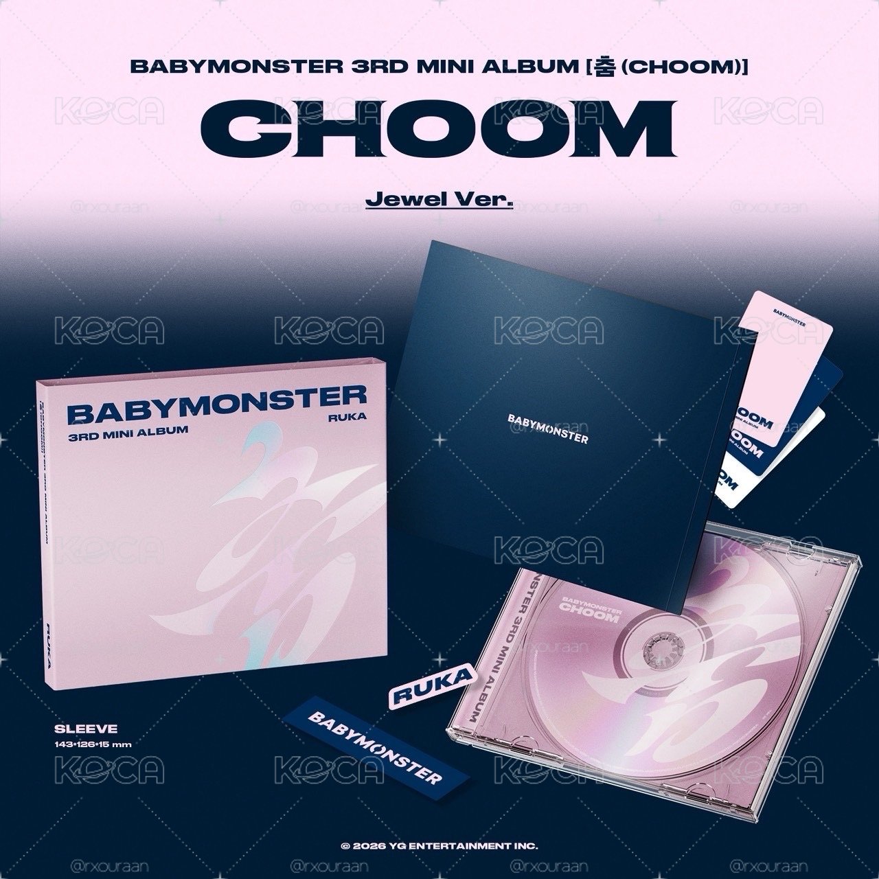 BABYMONSTER 單封迷三 未拆專（🈚️特典）