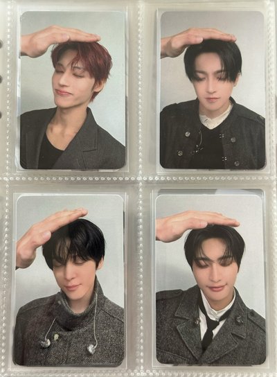 ateez 摸頭雙面滿額卡