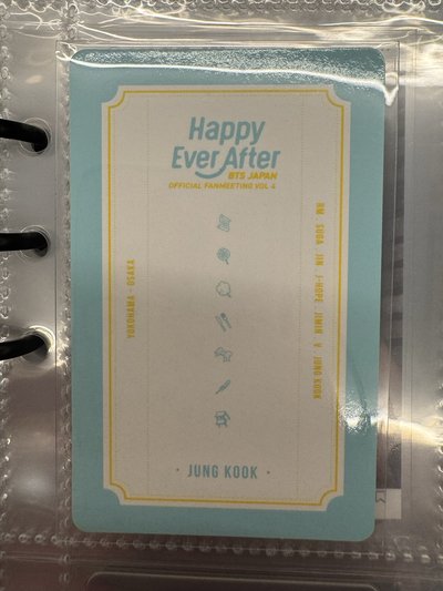 BTS 防彈少年團 田柾國 日本四期 小卡 日四國