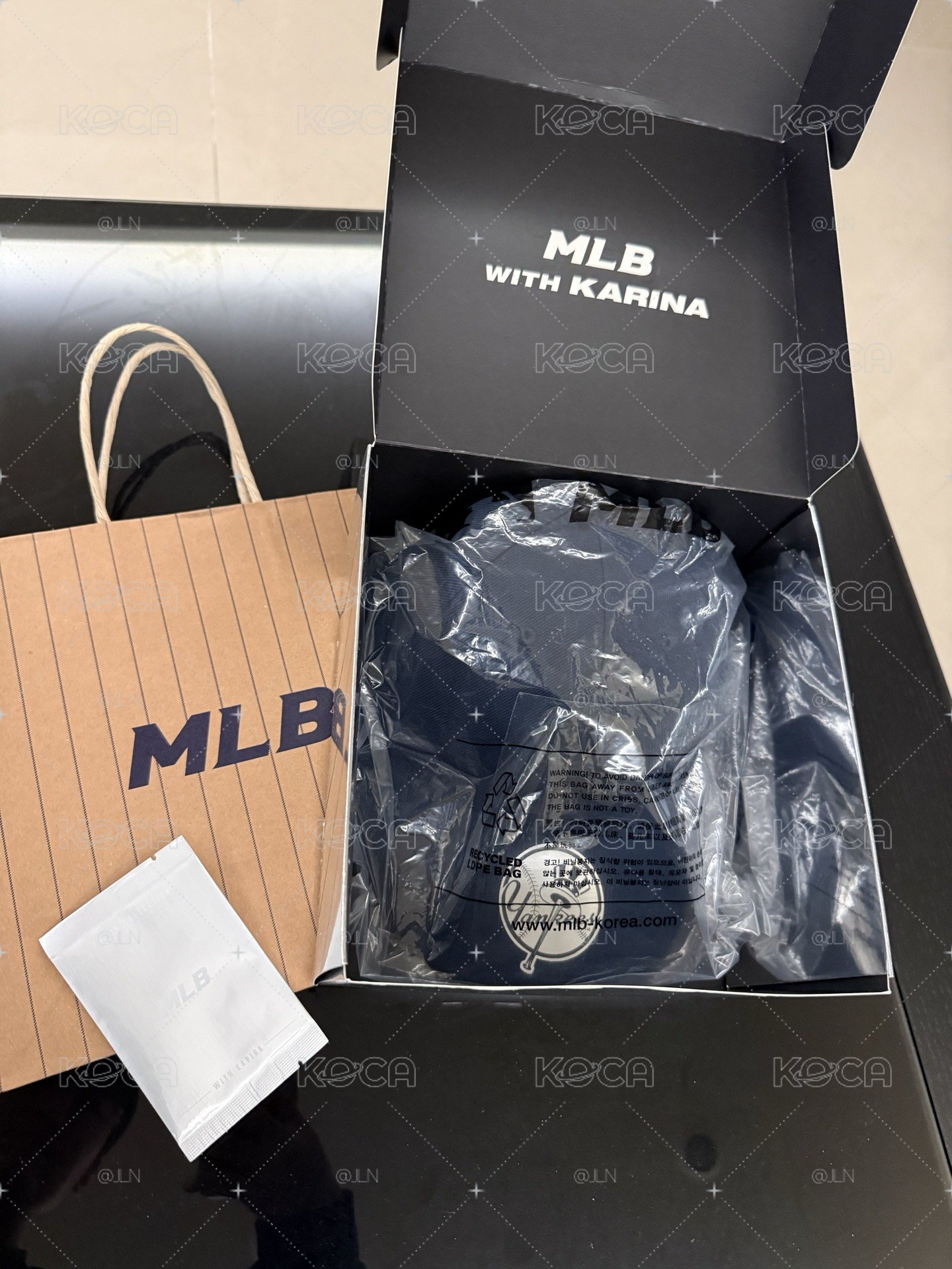 MLB Karina刺繡帽深藍59