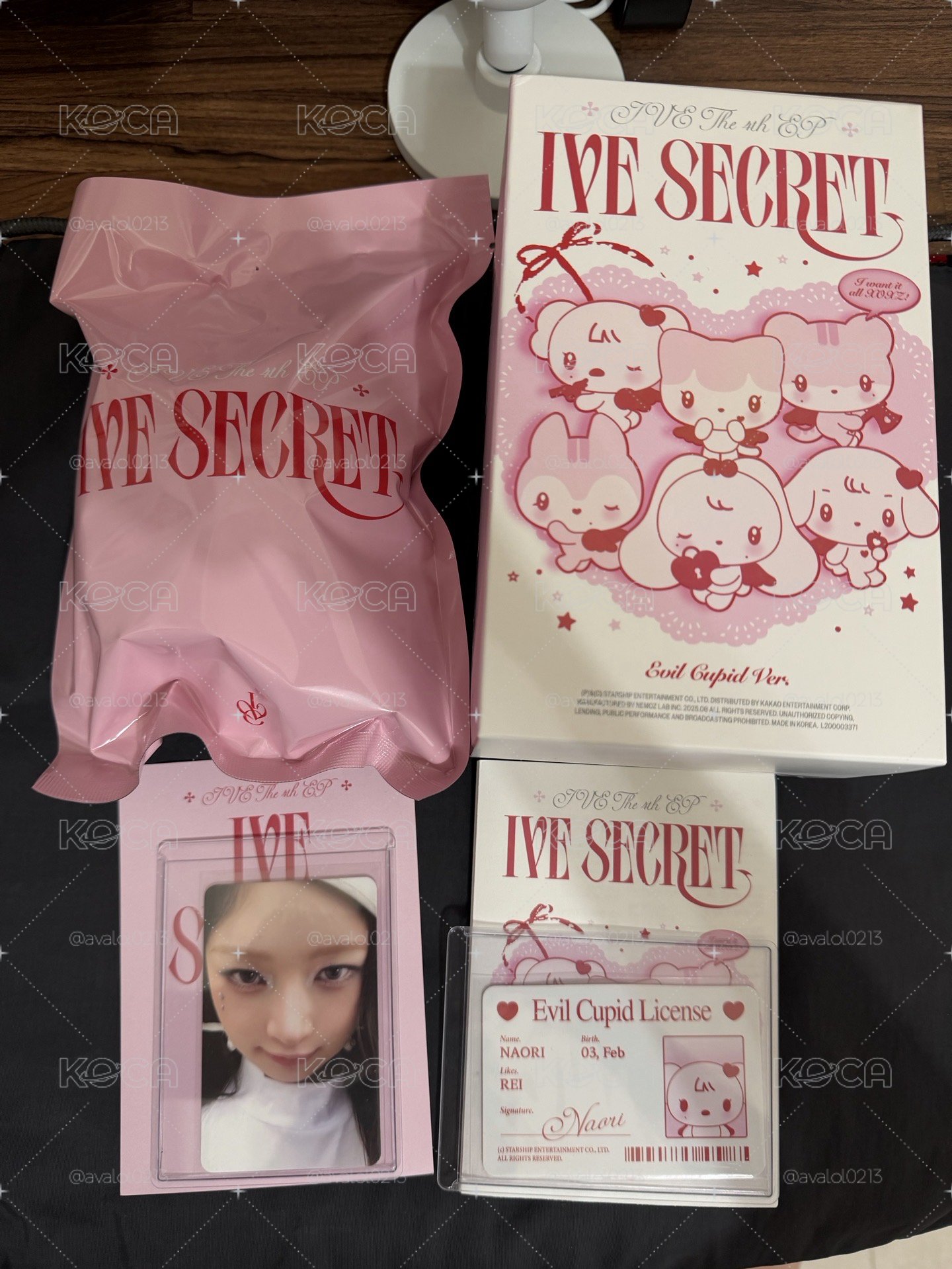 IVE SECRET CUPID REI全專 娃未拆