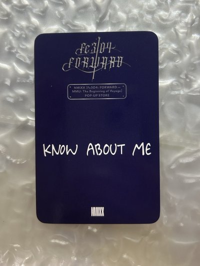 NMIXX 雪人圭 手寫卡背