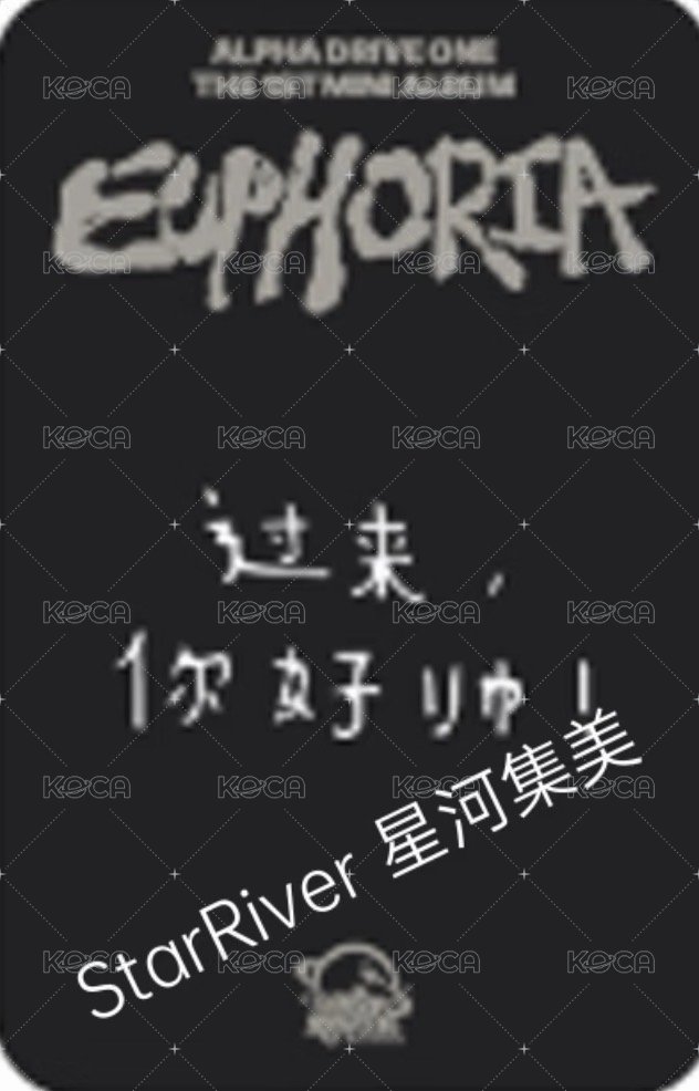 迷一 sr 簽售卡  背面