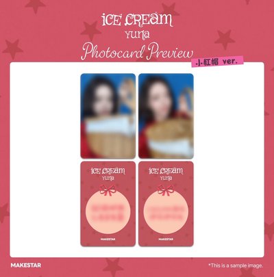 YUNA ICE CREAM 簽售卡 小紅帽 MS 特典