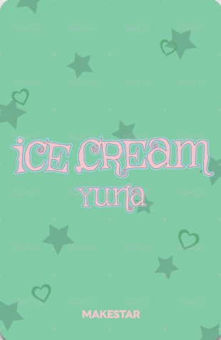 Ice Cream ms 廣州 線下 抽選卡 中簽卡 背面