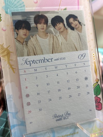 2024月曆卡 9、10 、11、12月