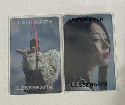 UNFORGIVEN WVS 電子專預售 特典+透卡 HUH YUNJIN + KIM CHAEWON