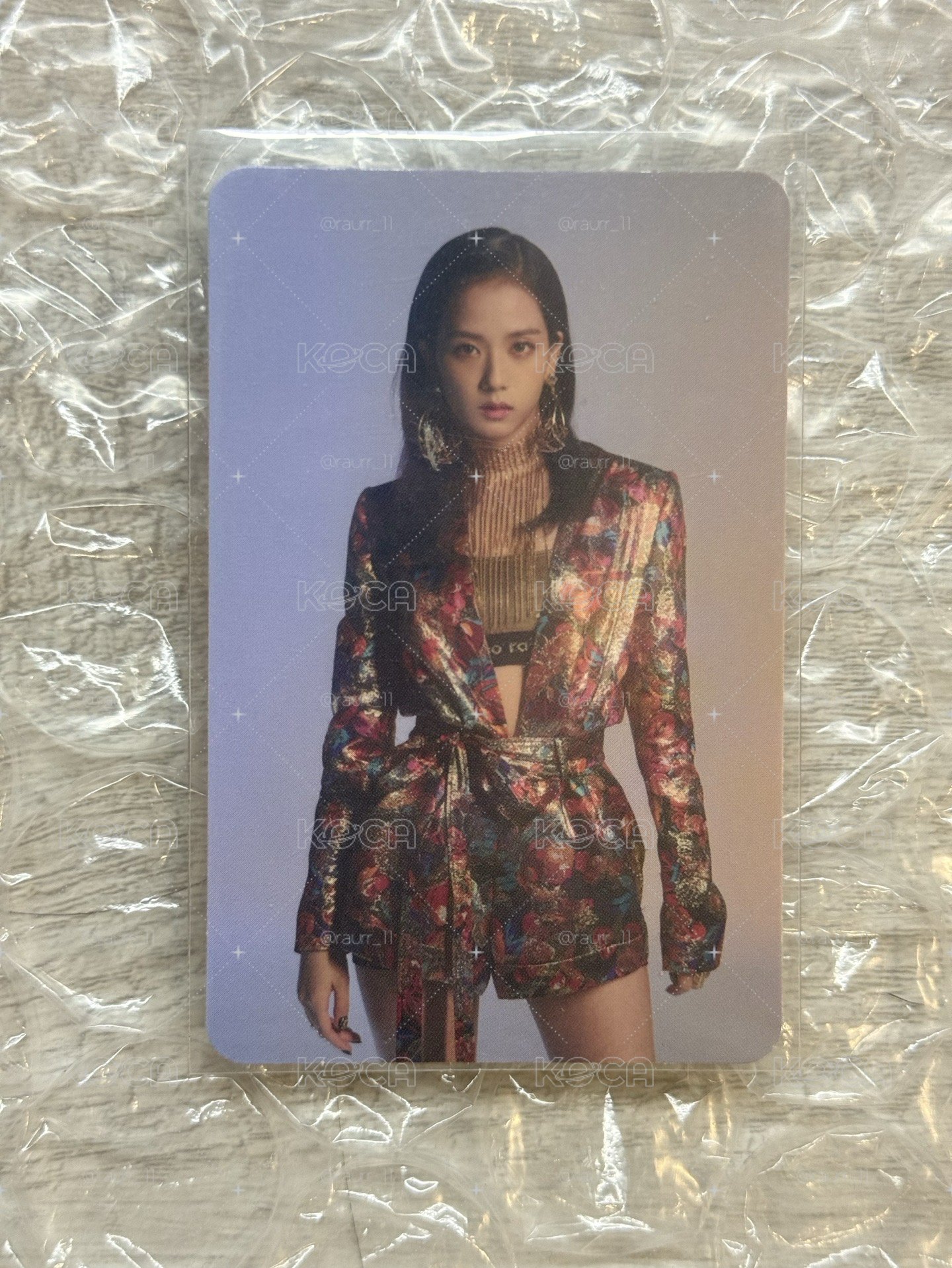 Jisoo專卡手寫卡背