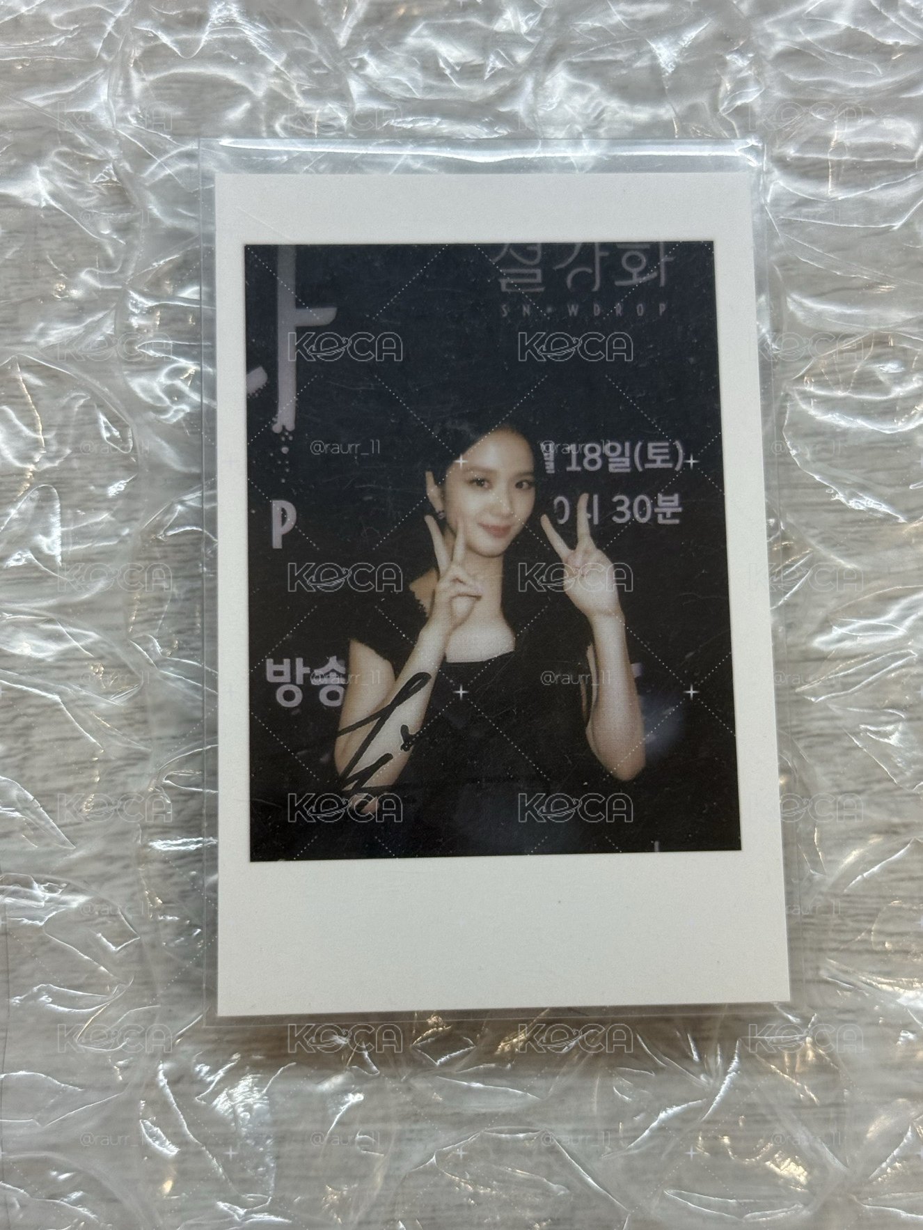 Jisoo雪花秀拍立得