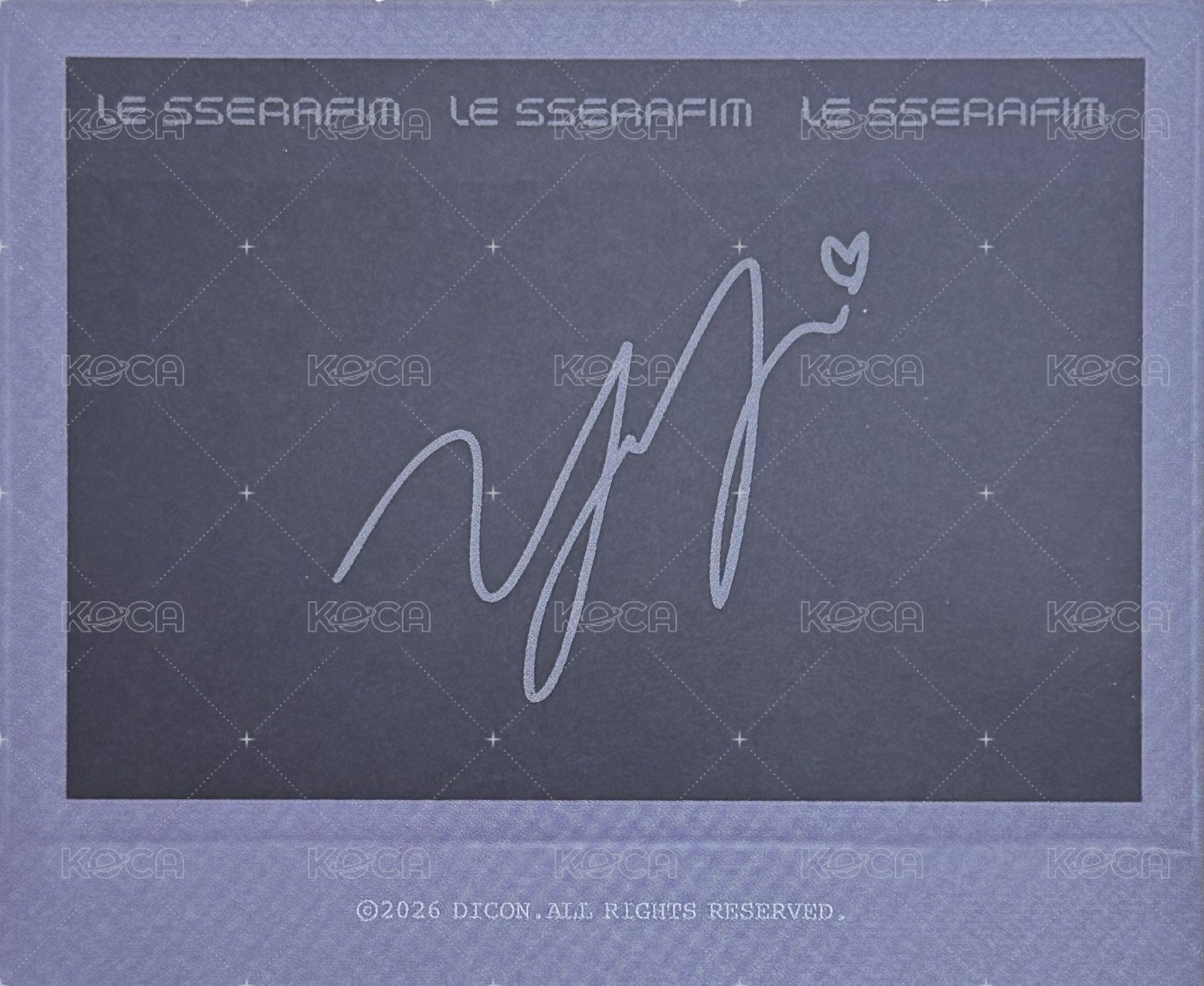 DICON N°32 wvs 特典卡 A Type 背面