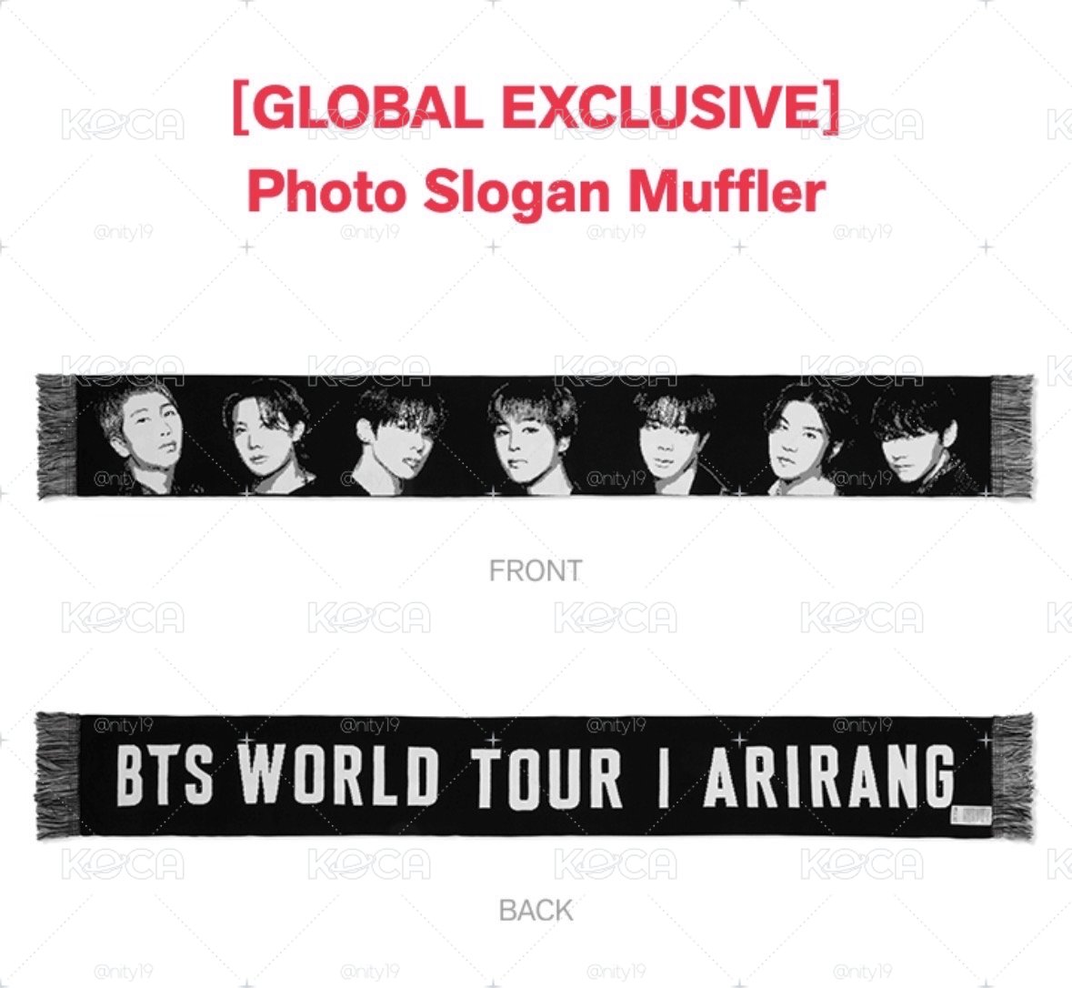 防彈ARIRANG TOUR MERCH 圍巾
