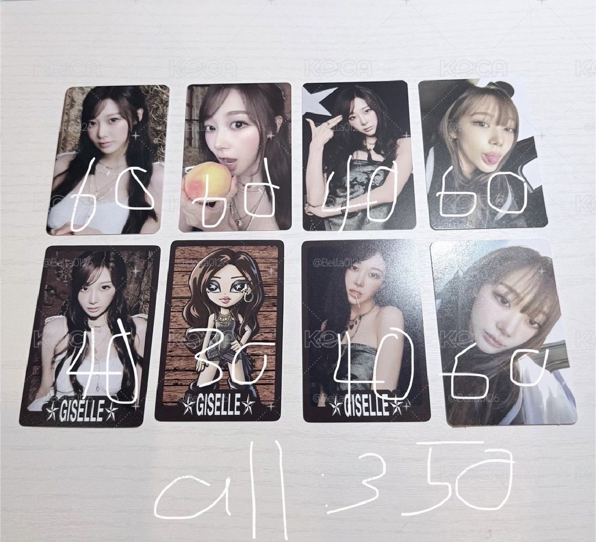 Giselle小卡 全收$350