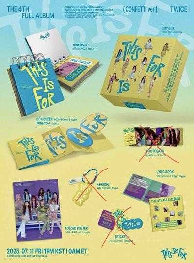 Twice This Is For 專輯 Confetti 版 空專