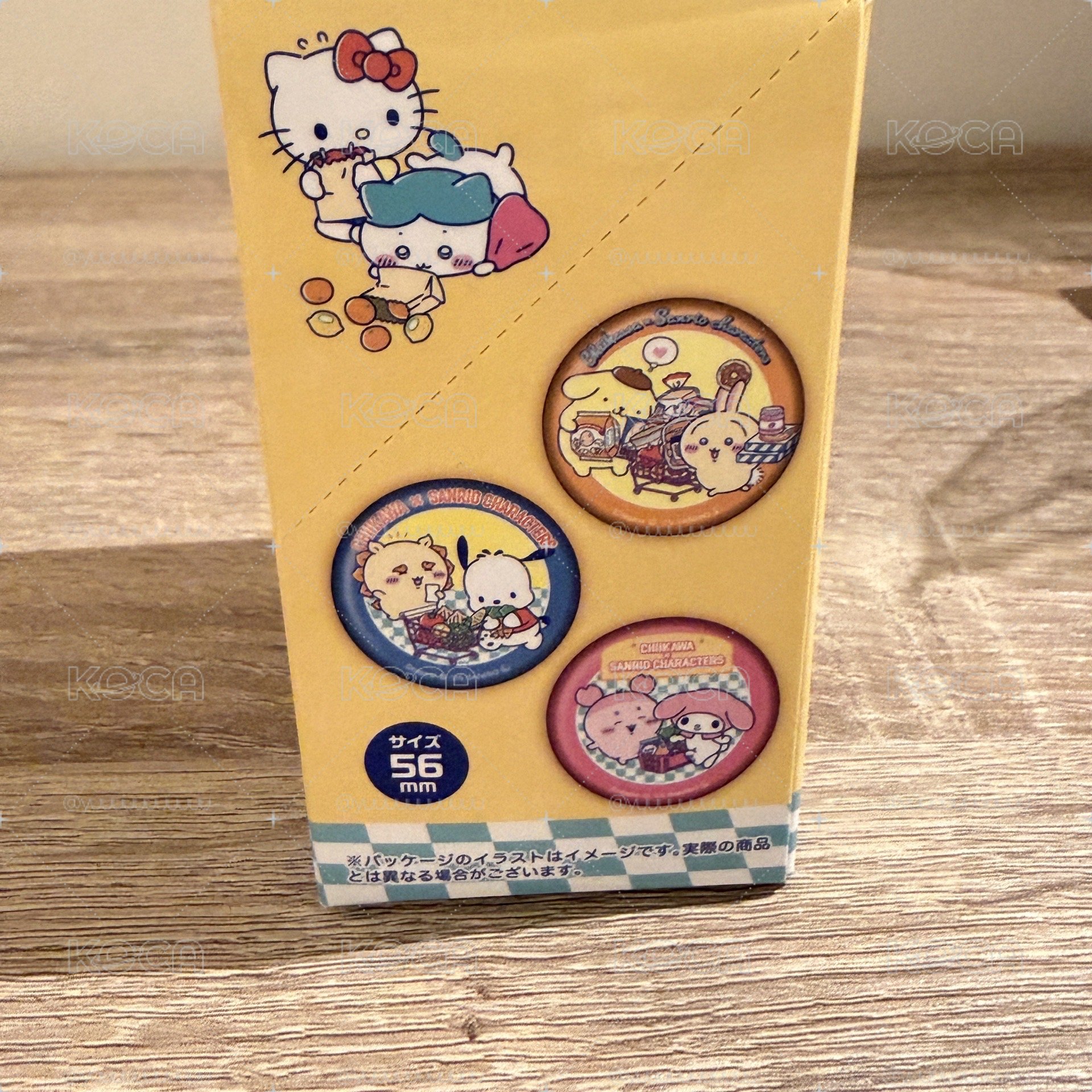三麗鷗 sanrio&吉伊卡哇聯名 徽章抱盒 6款