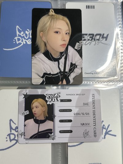 NMIXX yzy開學能量裴+id卡