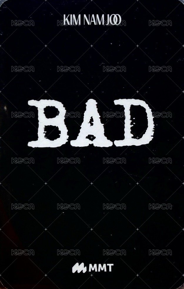 BAD mmt 2.0 簽售卡  背面