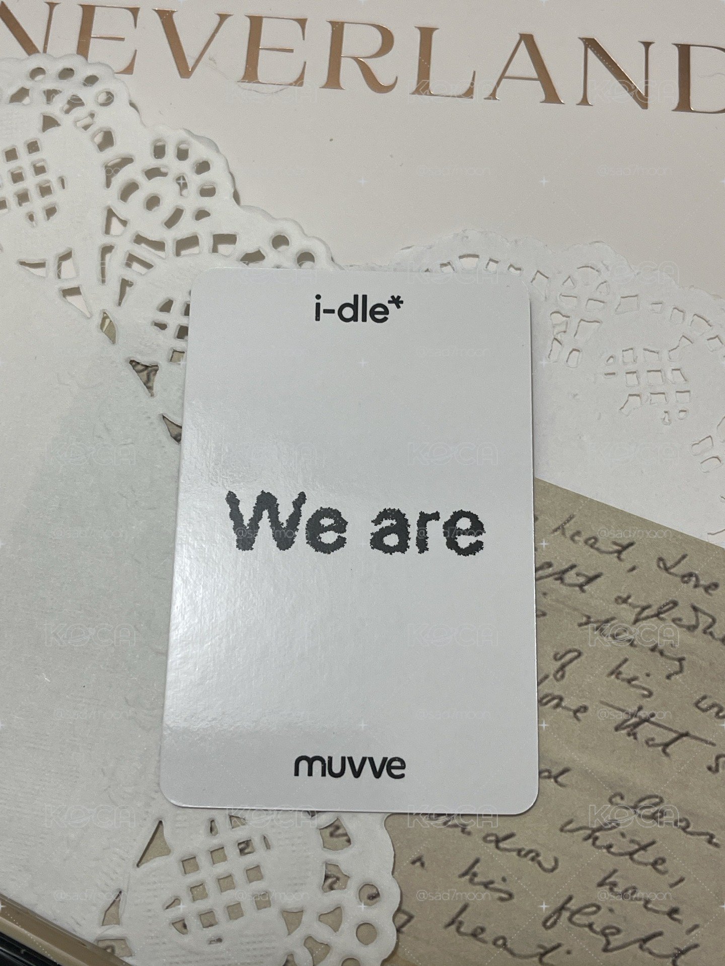 We are mu 線下簽售2.0 簽售卡 