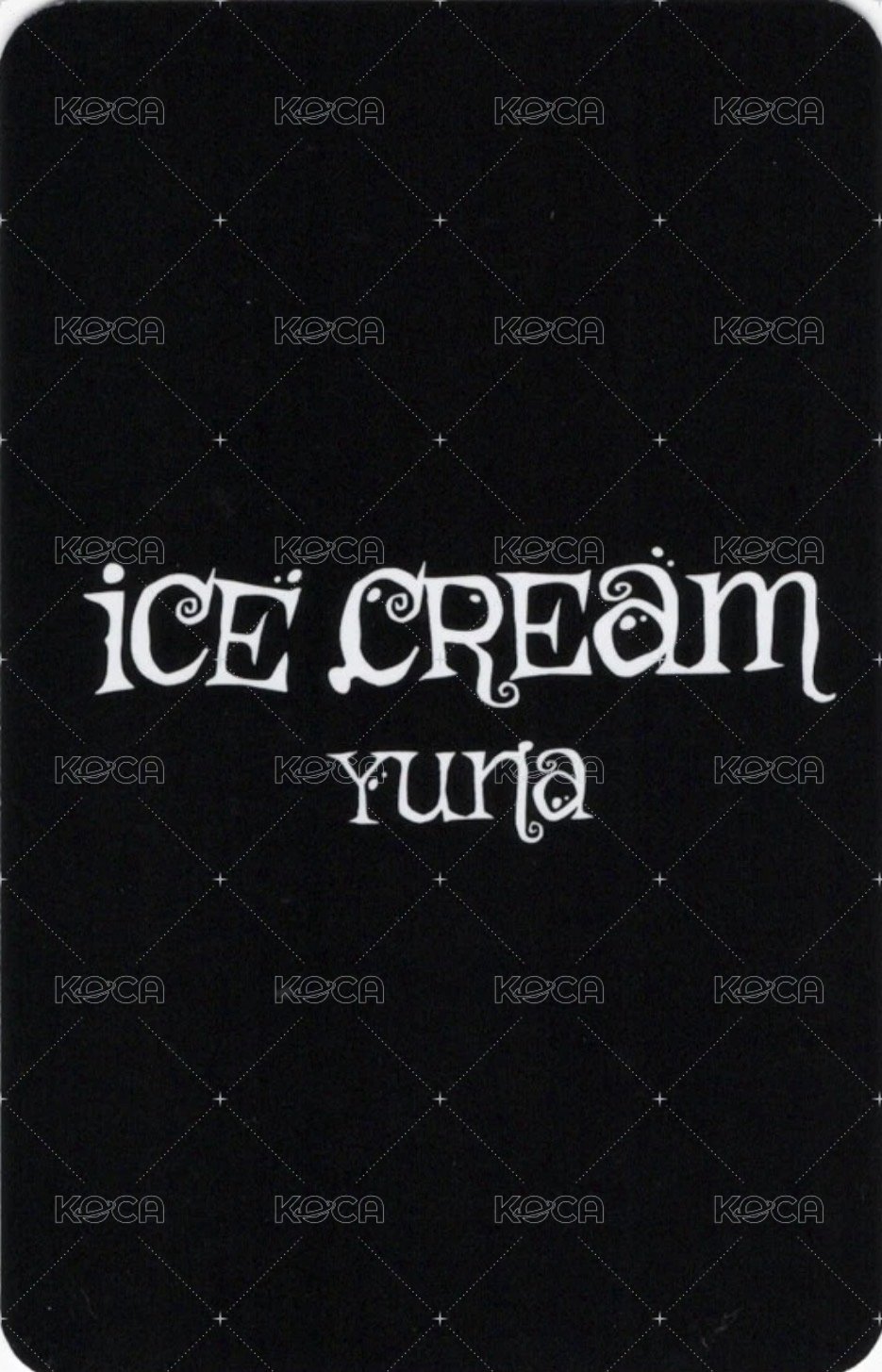 Ice Cream mk 預售 特典卡  背面