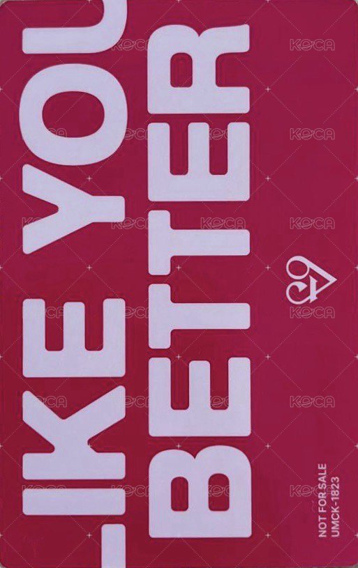 日專 通常盤 專輯卡  背面