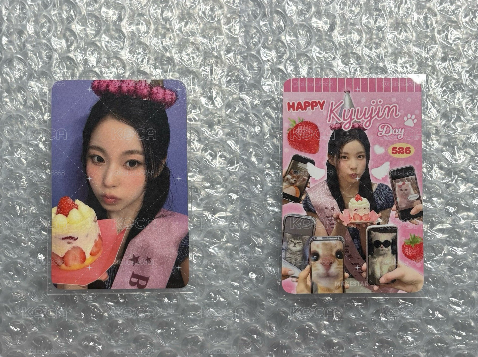 nmixx kyujin ms 生日中簽卡 抽選卡