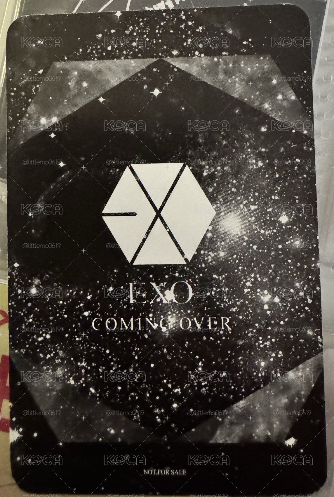 EXO SUHO COMING OVER小卡