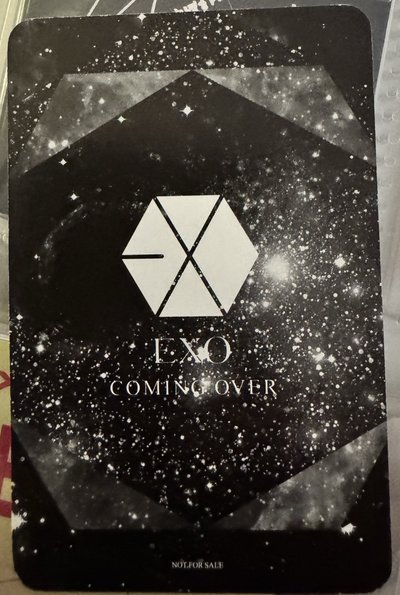 EXO SUHO COMING OVER小卡