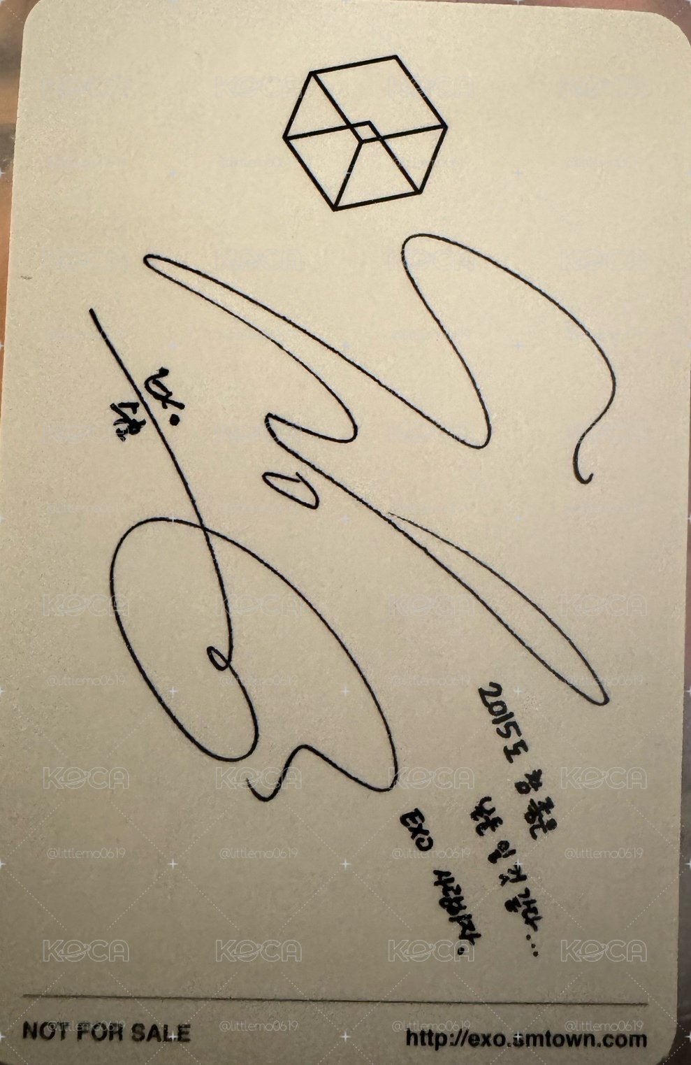 EXO SUHO EXODUS專輯小卡