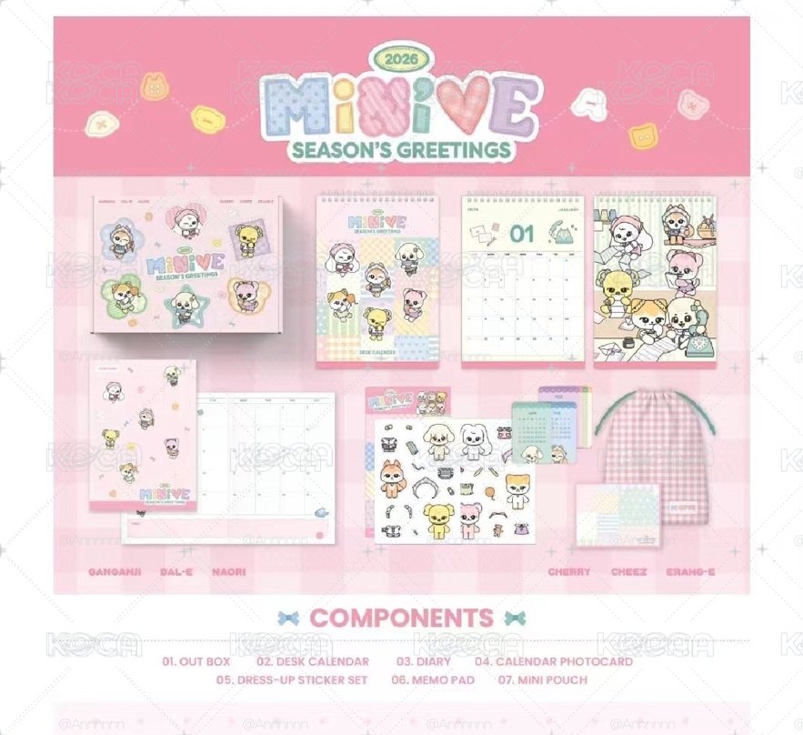 MINIVE 2026 SEASON'S GREETINGS 年曆