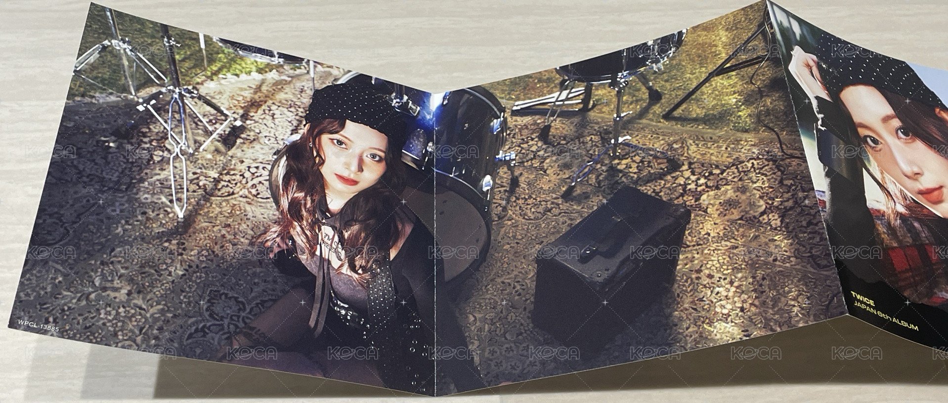 JP正規六 限定B盤 海報 三折頁 背面