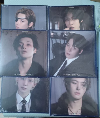 ATEEZ 未拆單封6張(簽售專) 中潤尚旼榮鍾 整套賣 卡面可以參考圖2