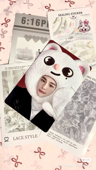 JYP特典 大頭辰 是萌萌的小貂🤍