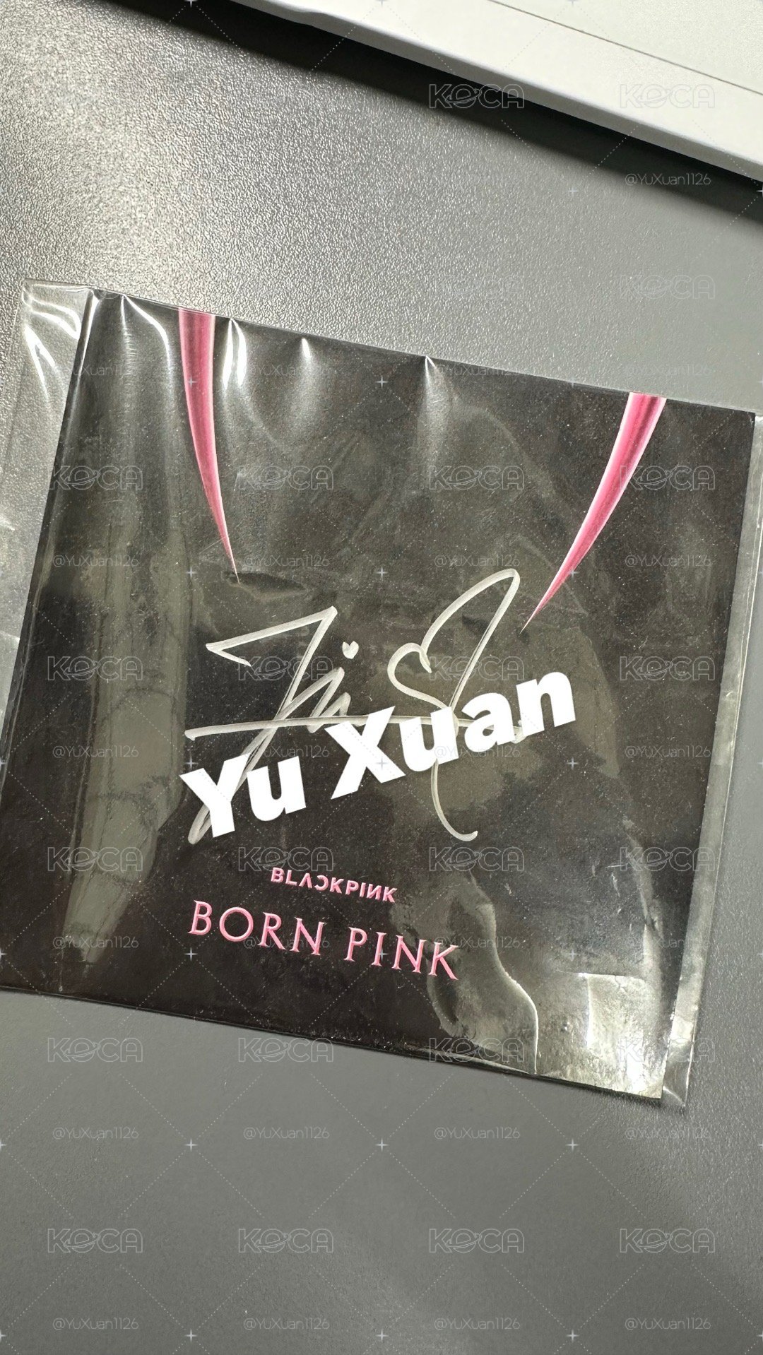 Jisoo Born Pink 簽名卡 美簽 